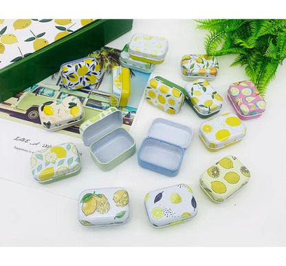 Colorful mini tin box sealed jar packing boxes jewelry, candy box small storage boxes cans coin earrings, headphones gift box - petguardiansupplies