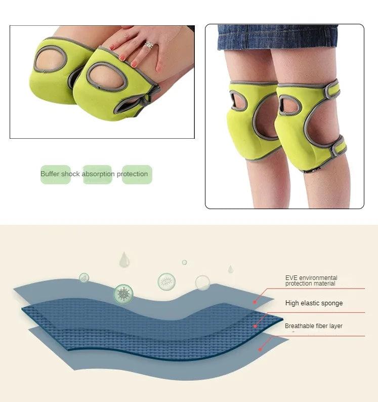 1Pair Gardening Cleaning Protective Sport Kneepad Djustable Thickened Memory Foam Knee for Work Builder Workplace Safety - petguardiansupplies