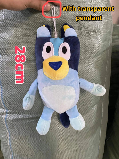 28cm 17cm Bluey Family Plush Toys Cute Simulation Pet Dog Patrol Bingo Sister Kawai Plush Children's Toy Doll Birthday Gift Toy - petguardiansupplies