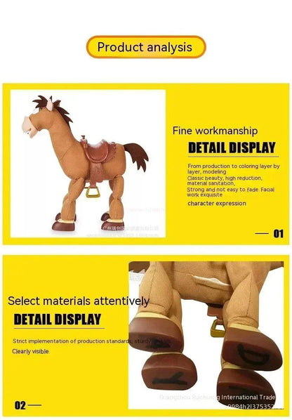 Toystory Toy Story 4 Woody Mount Hearts Horse Bullsey 18 Inch Interactive Sound Model Toy Christmas Black Friday Kids Present - petguardiansupplies