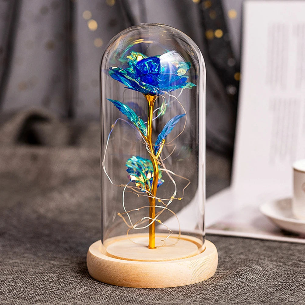 LED Light Rose In Glass - Perfect Gifts - petguardiansupplies