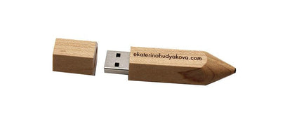 Wooden Pencil USB Flash Drives Free Custom Logo Pen Drive Maple Wood Real Capacity Memory Stick 64GB/32GB/16GB/8G/4G Gift U Disk - petguardiansupplies