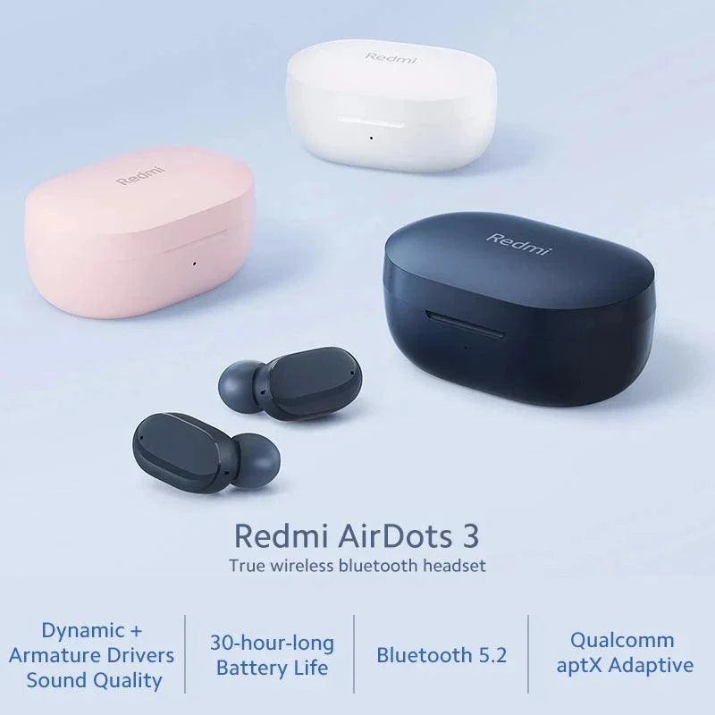 Xiaomi Redmi AirDots 3 Earphone Hybrid Vocalism Wireless Bluetooth 5.2 Mi True Wireless Headset CD-level Sound Quality - petguardiansupplies