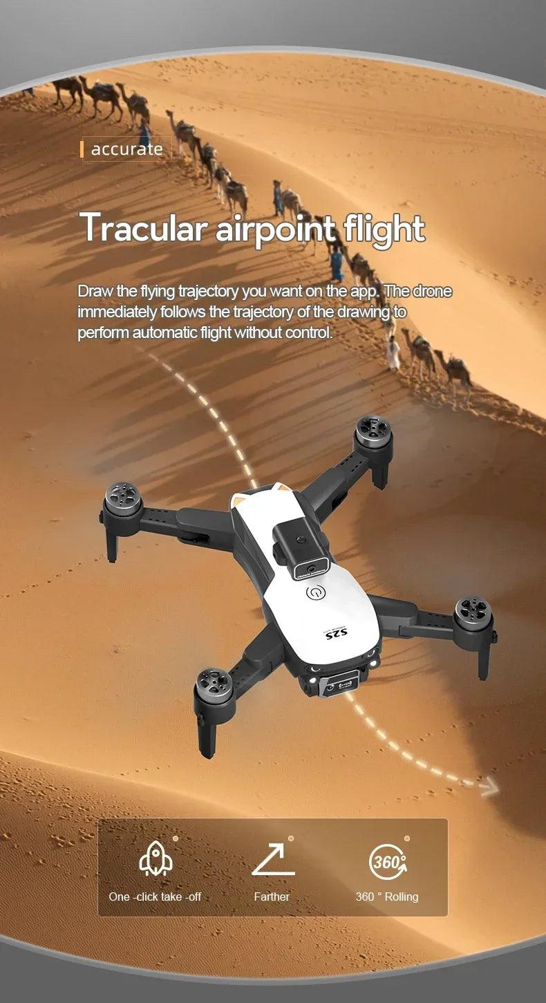 S2S Outdoor Drone 8K HD Dual Camera Brushless Motor Obstacle Avoidance Dron RC Helicopter Foldable Quadcopter Toy For Xiaomi - petguardiansupplies