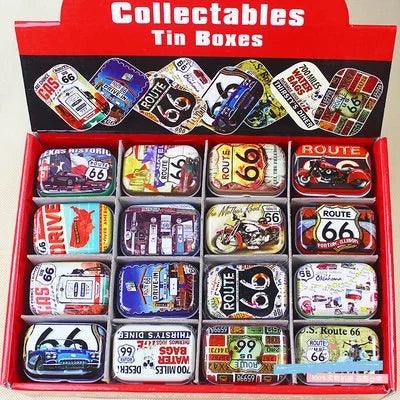 Colorful mini tin box sealed jar packing boxes jewelry, candy box small storage boxes cans coin earrings, headphones gift box - petguardiansupplies