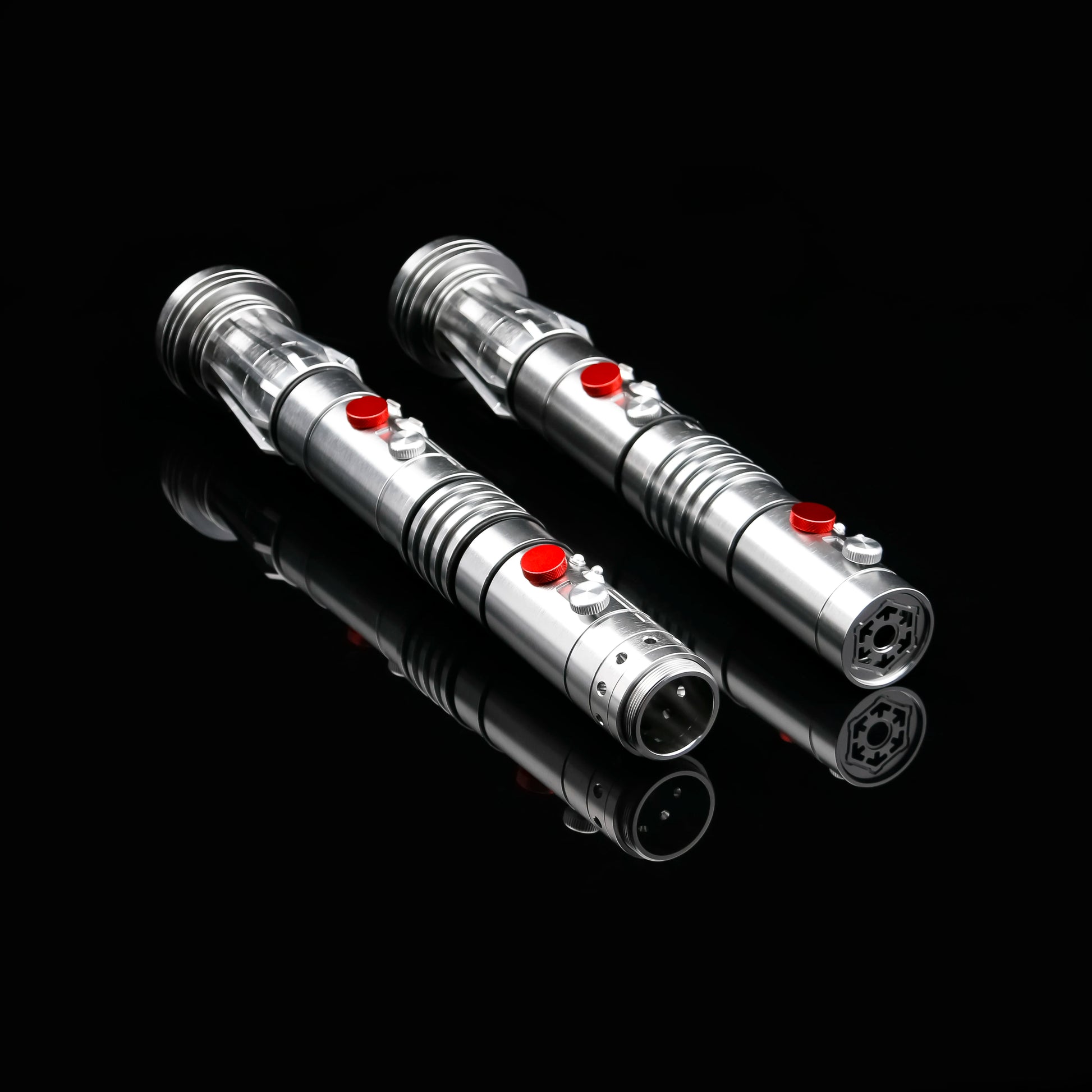 TXQ Darth Maul SNV4 2pcs Handle+Blade JEDI 27sound Double Lightsaber Toys Metal Hilt Light Smooth Swing Sword Laser Proffie - petguardiansupplies