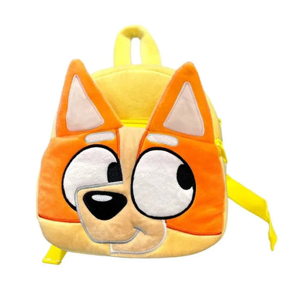 Bluey Family Cosplay Kindergarten Child Cartoon School Bag Bluebin Dog Backpack Kawaii Bluey Orange Dog Children's Backpack Toys - petguardiansupplies