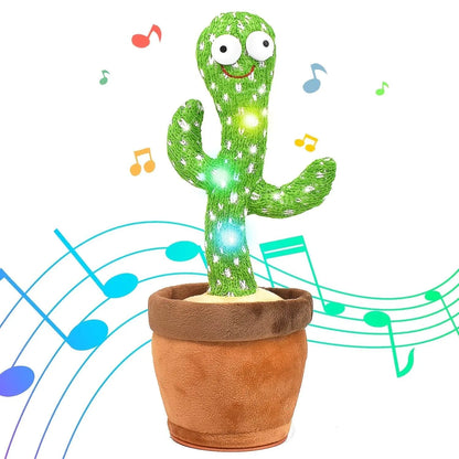 Birthday Present Dancing Cactus Electron Plush Toy Soft Plush Doll Babies Cactus That Can Sing And Dance Voice Interactive Bled - petguardiansupplies