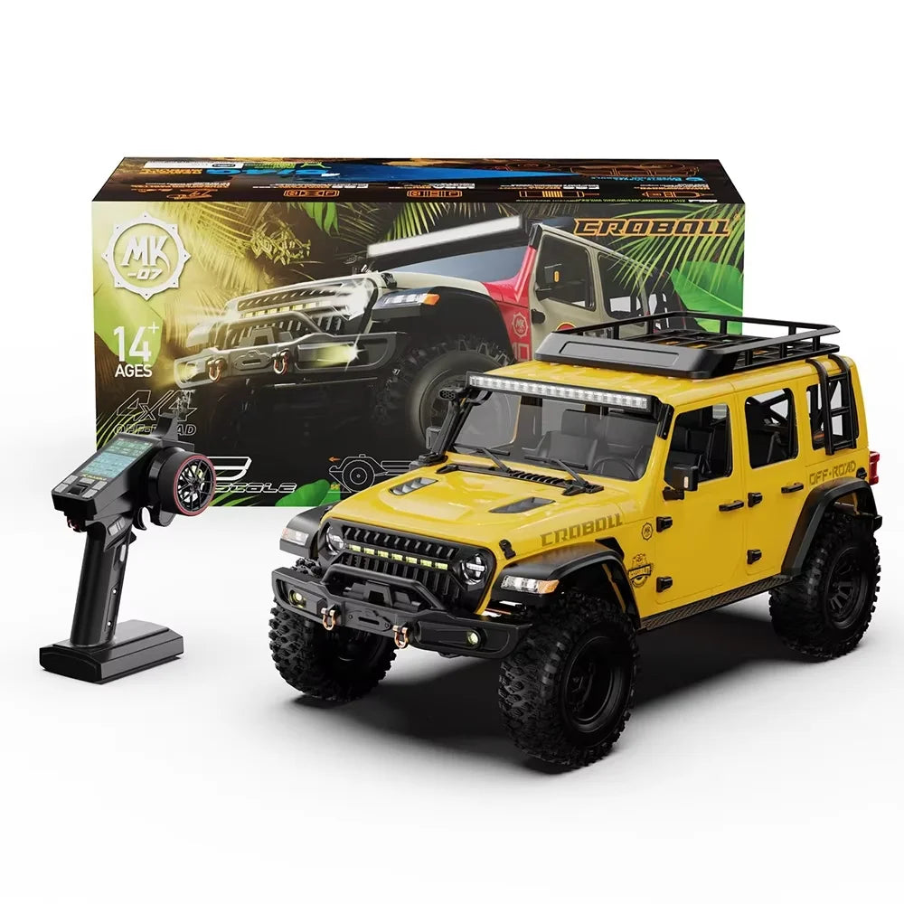 RLAARLO Croboll MK07 1/7 RC Electric Remote Control Model Car Rock Crawler 4WD Brushed RTR Adult Children's Toys - petguardiansupplies