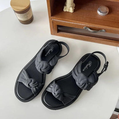 Fashionable Versatile Women's Sandals Roman Style Flat Bottom Anti-slip Summer New Arrival Perfect For Vacation Beach Wear - petguardiansupplies