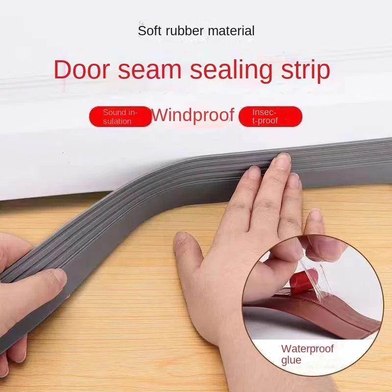 New Dustproof Door Draught Weatherstrip Bottom Seal Strip Silicone Windproof Dust Self Adhesive For Doors Stopper Sealing Tape - petguardiansupplies