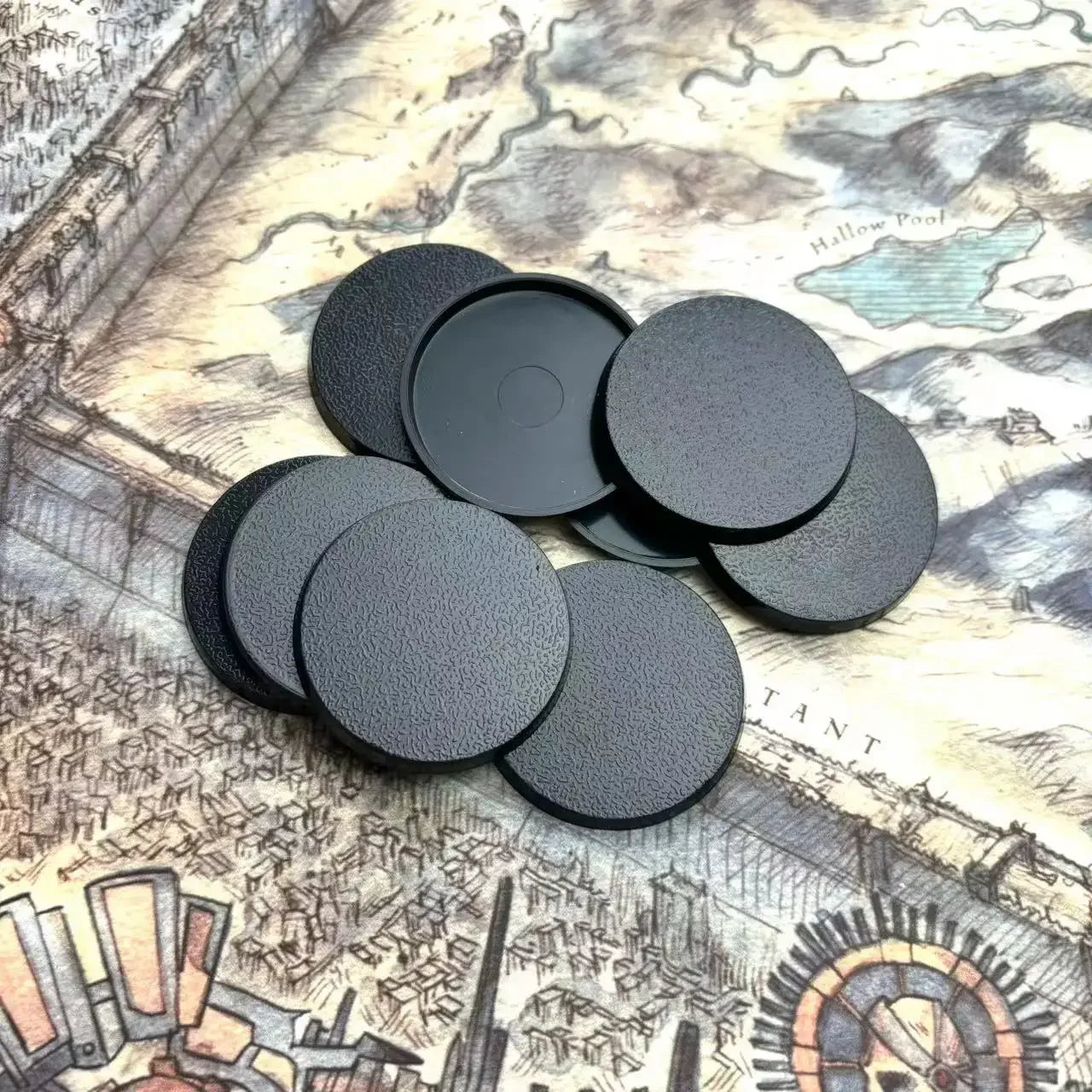 40mm Gaming Miniatures Plastic 40mm Round Bases for Wargames - petguardiansupplies