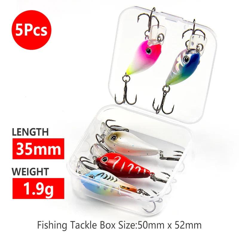 Banshee 28mm 2g Mini Crankbaits Fishing sinking Wobbler For Pike/Trolling Rattling Baits Set Perch Fishing Lure Artificial Hard - petguardiansupplies