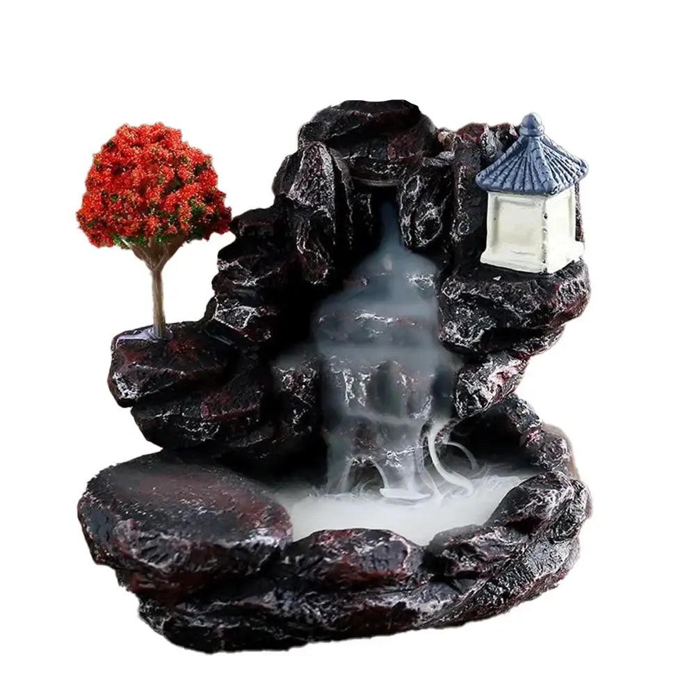 Creative Home Decorations Windproof Backflow Incense Burner Desktop Ornaments Indoor Incense Fountain&Candlestick - petguardiansupplies