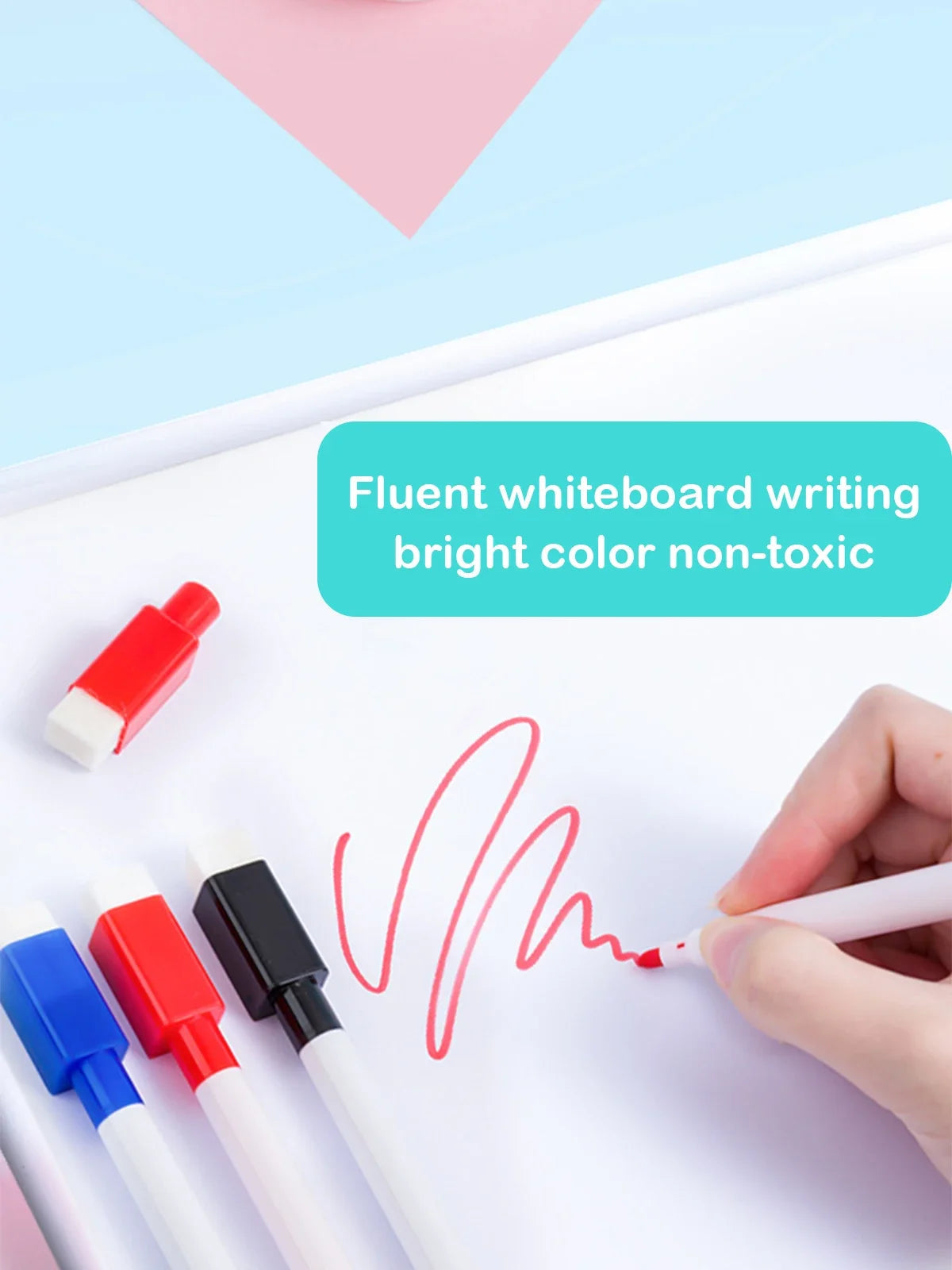 Magnetic Erasable Whiteboard Pen Color Options Blackboard Note Numbering Stationery Office Teaching Supplies for Classroom Use - petguardiansupplies