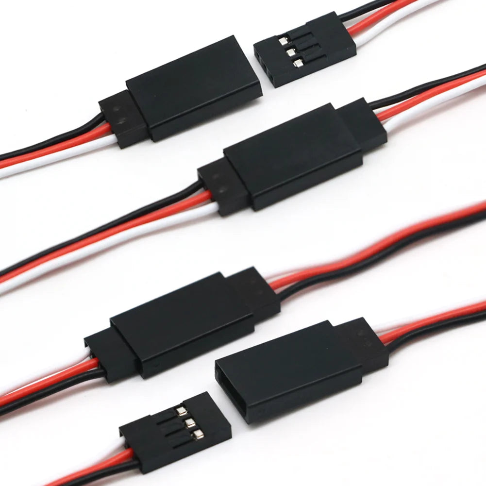 10pcs/lot 10cm 15CM 30CM 50CM 100CM RC Servo Extension Cord Cable Wire 150mm Lead JR Wholesale - petguardiansupplies