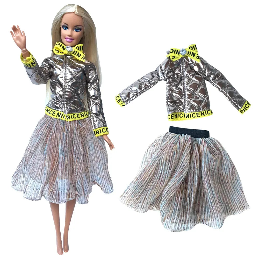 NK 1 Pcs Fashion Doll Dress For 11.5 Inch Doll Clothes 1/6 Dolls Accessories Outfit Casual Shirt Party DIY Dollhouse Toys JJ - petguardiansupplies