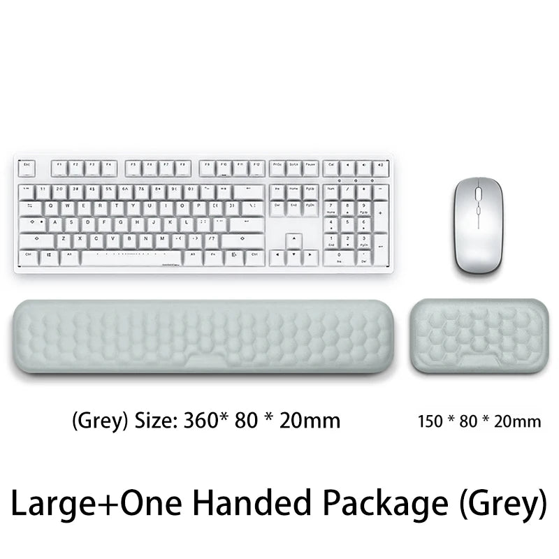 Keyboard mouse wrist rest ergonomic office typing protect relax wrist memory foam mouse pad computer notebook mouse pad - petguardiansupplies