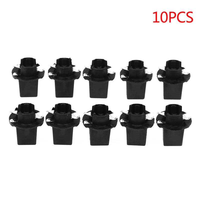 10Pcs T5 B8.5D Twist Lock Plug And Play Bulb Holder Sockets For Speedometer Instrument Gauge Cluster Dash Car Part Accessories - petguardiansupplies