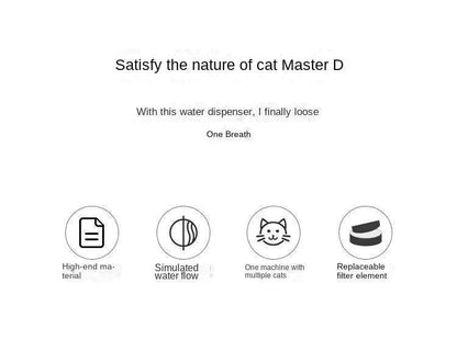 Pets Water Fountain Auto Filter USB Electric Mute Cat Drinker Bowl 1200mL Recirculate Filtring Drinker for Cats Water Dispenser - petguardiansupplies