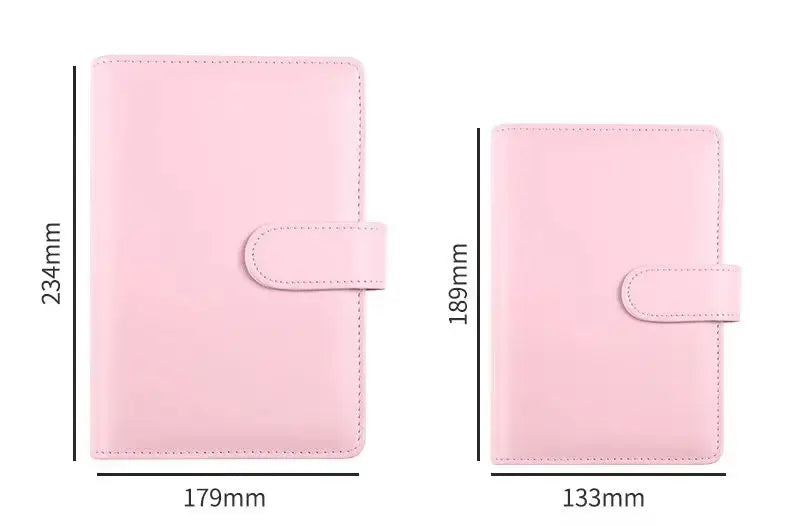 A5 A6  Macaroon Sercies 18Colors Binder PU Clip-on Notebook Leather Loose Leaf DIY Notebook Only Cover Stationery - petguardiansupplies