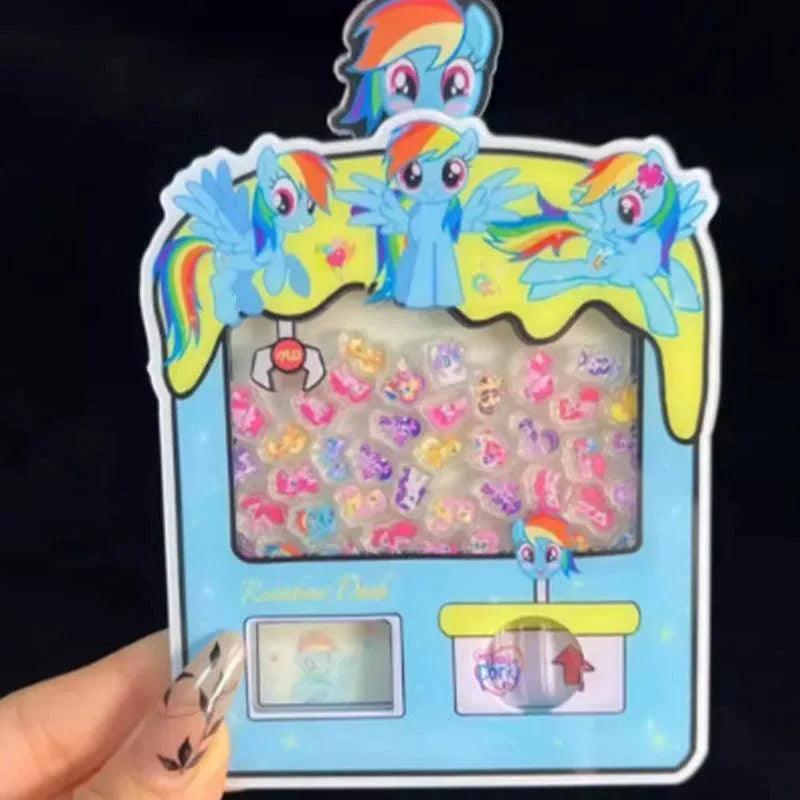 Kawaii My Little Pony Backpack Pendant Fluttershy Pinkie Pie Rainbow Dash Cartoon Anime Desktop Ornament Accessories Gifts Toys - petguardiansupplies