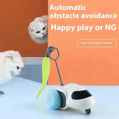 Remote Smart Cat Toys Remote Control Interactive Cat Car Toy USB Charging Automatic Self-moving Teasing Cat Stick Pet Supplies - petguardiansupplies