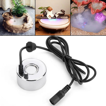 45mm Ultrasonic Mini Humidifier Mist Maker Fogger Water Fountain Pond Atomizer Nebulizer Head Air Humidifier EU Plug For Home - petguardiansupplies