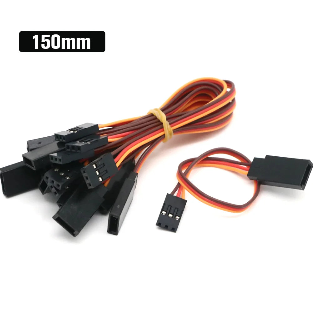 10pcs/lot 10cm 15CM 30CM 50CM 100CM RC Servo Extension Cord Cable Wire 150mm Lead JR Wholesale - petguardiansupplies