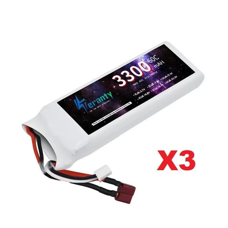 Upgrade 3300mAh 7.4V 2S LiPo Battery For RC Car Quadcopter Boat Drones Spare Parts 60C Battery With JST XT30 XT60 Plug - petguardiansupplies