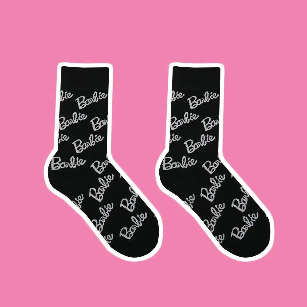 Kawali Anime Barbie Home Floor Socks Pink Fashion Sweet Warm Soft Comfortable Ins Cute Girls Gift Birthday Gift For Girlfriend - petguardiansupplies