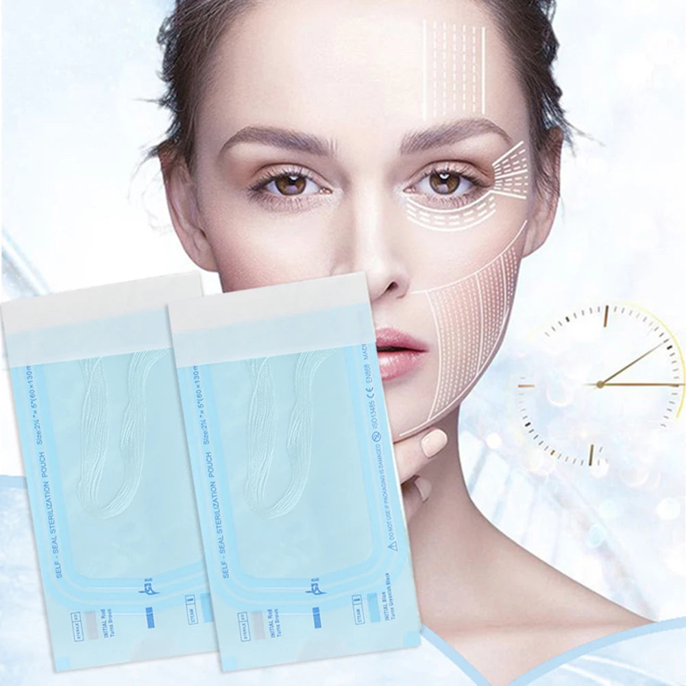 Collagen Face Lifting Thread 12pcs/Bag Essence Protein Skin Absorbed Beauty Care Products for Eye Lines - petguardiansupplies