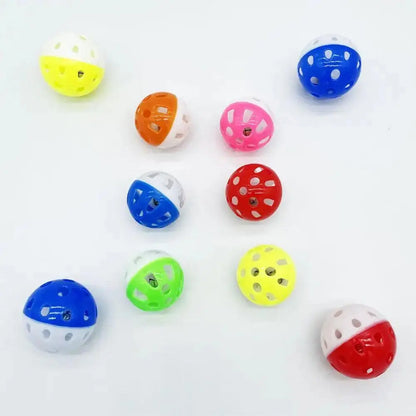 1pc Cat Toy Bell Ball 38mm 43mm Plastic Cat Toy Fun Pets Cat Interactive Exercise Ball Games Animal Toy Funny V0M3 - petguardiansupplies