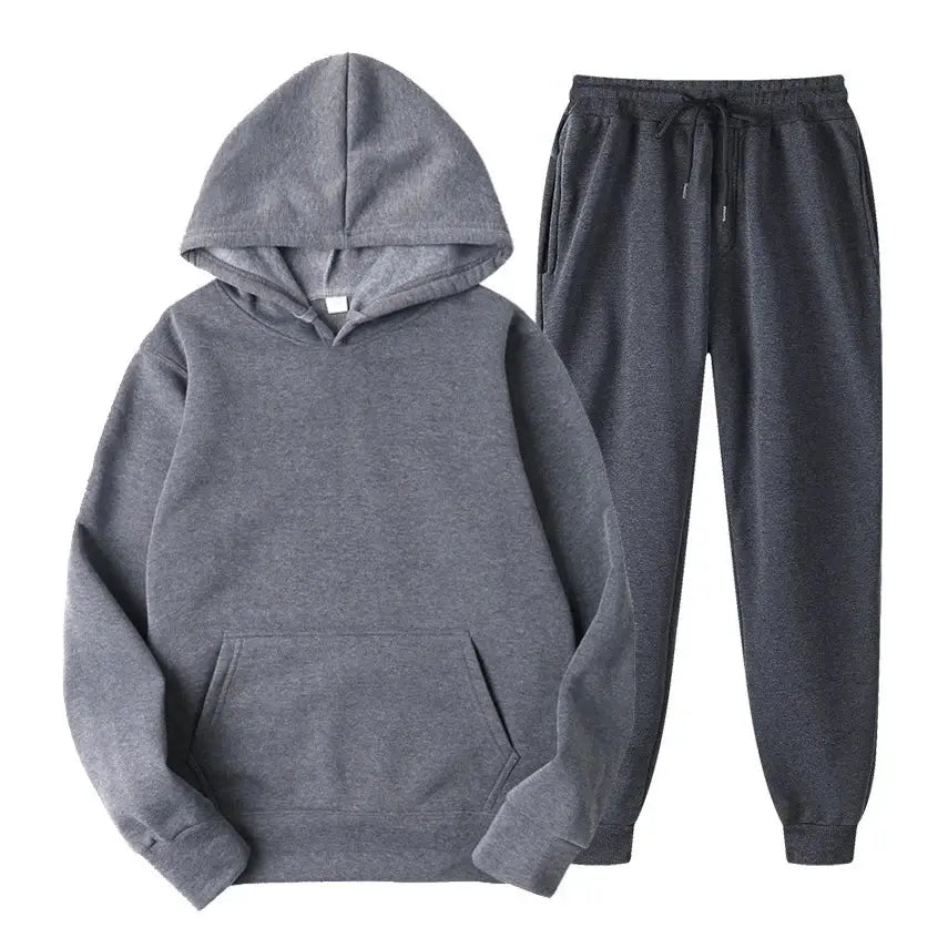 2022 Autumn And Winter Fashion Brand Men Tracksuit New Men's Hoodies + Sweatpants Two Piece Suit Hooded Casual Sets Male Clothes - petguardiansupplies