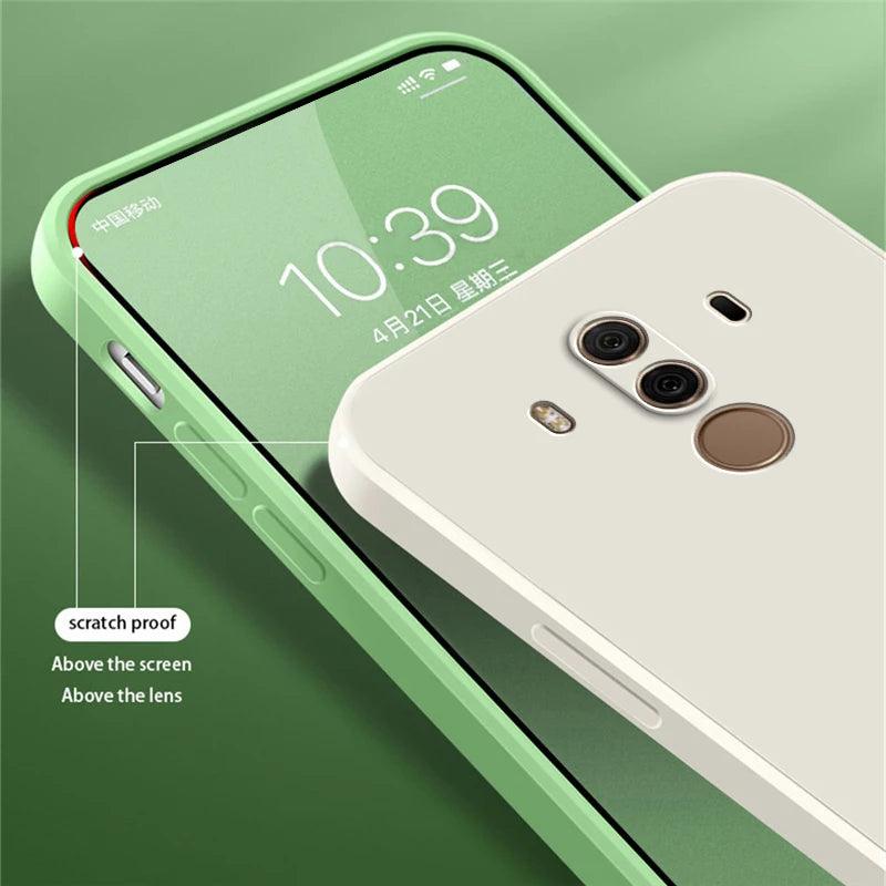 Original Square Liquid Silicone Case for Huawei Mate 9 10 Pro Camera Protective Cute Phone back cover Mate9 Mate10 10Pro fundas - petguardiansupplies