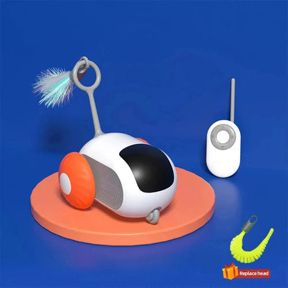 Smart Cat Toy 2 Modes Automatic Moving Remote Controlled Toy Car for Cats Dogs Interactive Playing Kitten Training Pet Supplies - petguardiansupplies