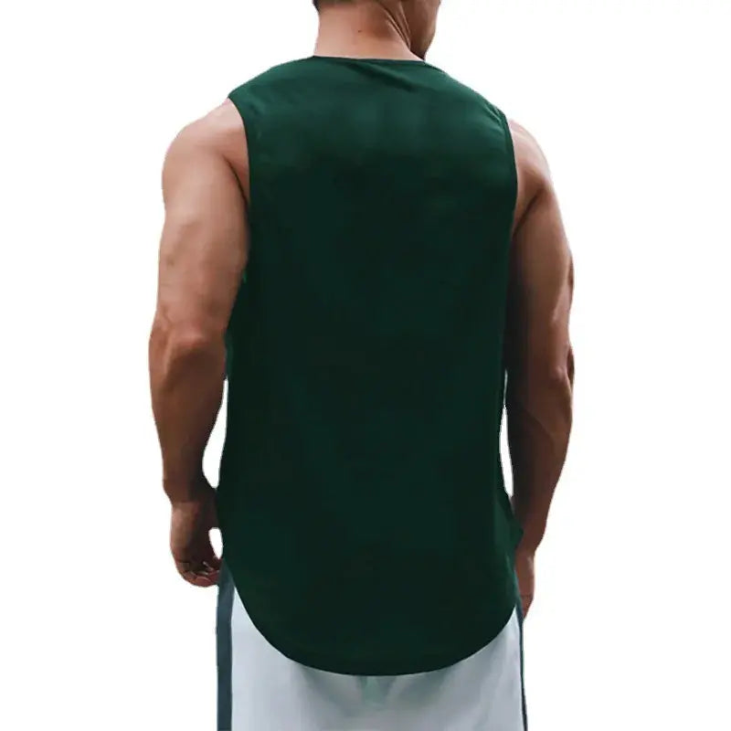 Summer Men's Gym Tank Top Fitness Training Clothing Quick-drying Loose Bodybuilding Sleeveless Shirt Men Fashion Basketball Vest - petguardiansupplies