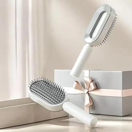 Self Cleaning Hair Brush, 3D Air Cushion Hair Brushes for Women, Airbag Massage Combs for Women, Hair Brush for Thick Hair - petguardiansupplies