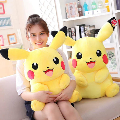 Original Pikachu Plush Toy Stuffed Doll Anime Pokemon Peluche Pillow Appease Baby Birthday Present Xmas Gift For Kids - petguardiansupplies