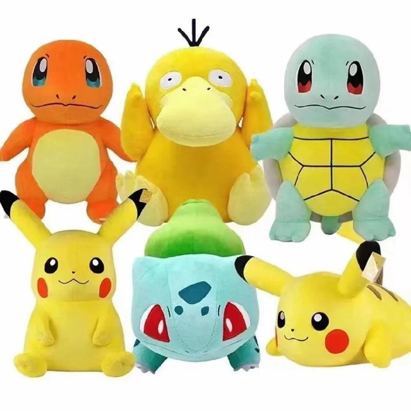 20cm Pokemon Stuffed Plush Toys Kawaii Pikachu Raichu Jenny Turtle Anime Doll Kids Birthday Christmas Gift - petguardiansupplies