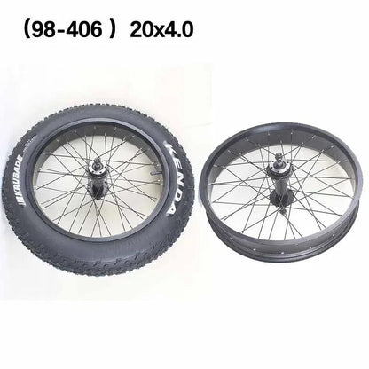 20 inch Fat Tire Electric Snowmobile Beach Bicycle MTB Front Rear Wheel 98-406 20x4.0 Ant20 i-Slip - petguardiansupplies