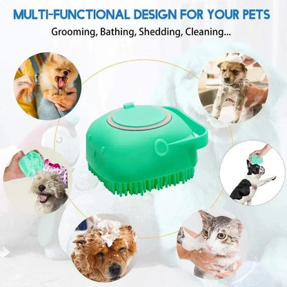 Pet Shower Brush, Soft Silicone Massager, Shower Gel, Shower Brush, Cleaning Tool, Comb, Dog and Cat Cleaning and Beauty Product - petguardiansupplies