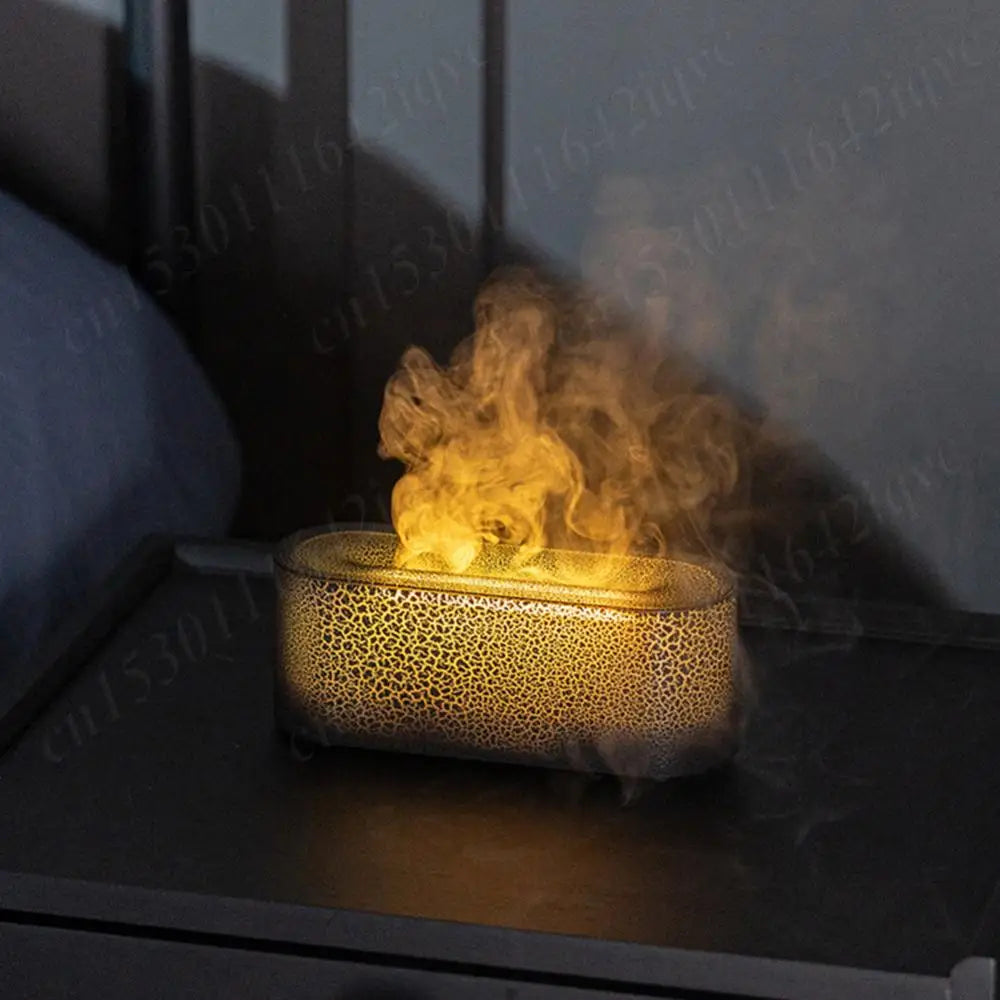 Aroma Humidifier Flame Essential Oil Diffuser USB 7 Colours - petguardiansupplies