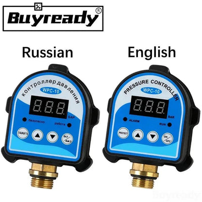 1pc 220V Automatic Eletronic Digital Display Pressure Controller Switch WPC-10 Oil Water Booster Pump Air Compressor Vacuum - petguardiansupplies