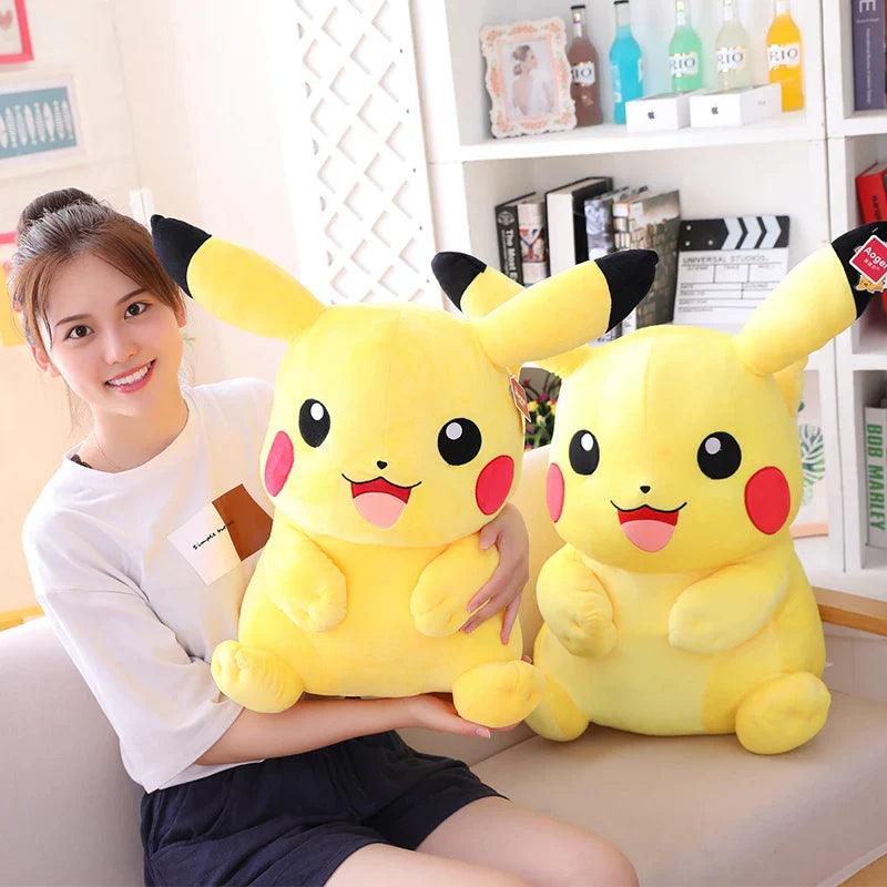 Original Pikachu Plush Toy Stuffed Doll Anime Pokemon Peluche Pillow Appease Baby Birthday Present Xmas Gift For Kids - petguardiansupplies