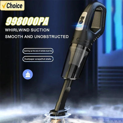 Wireless Vacuum Cleaner Powerful Suction Rechargeable Handheld Vacuum Cleaner Quick Charge for Car Home Pet Hair - petguardiansupplies