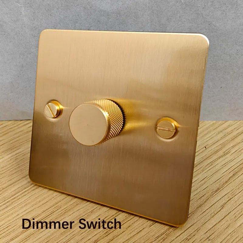 Wall 86 Type Dimmer Switch 500W Dimming Panel Knob Switch For Living Room Dedicated Dimmer - petguardiansupplies