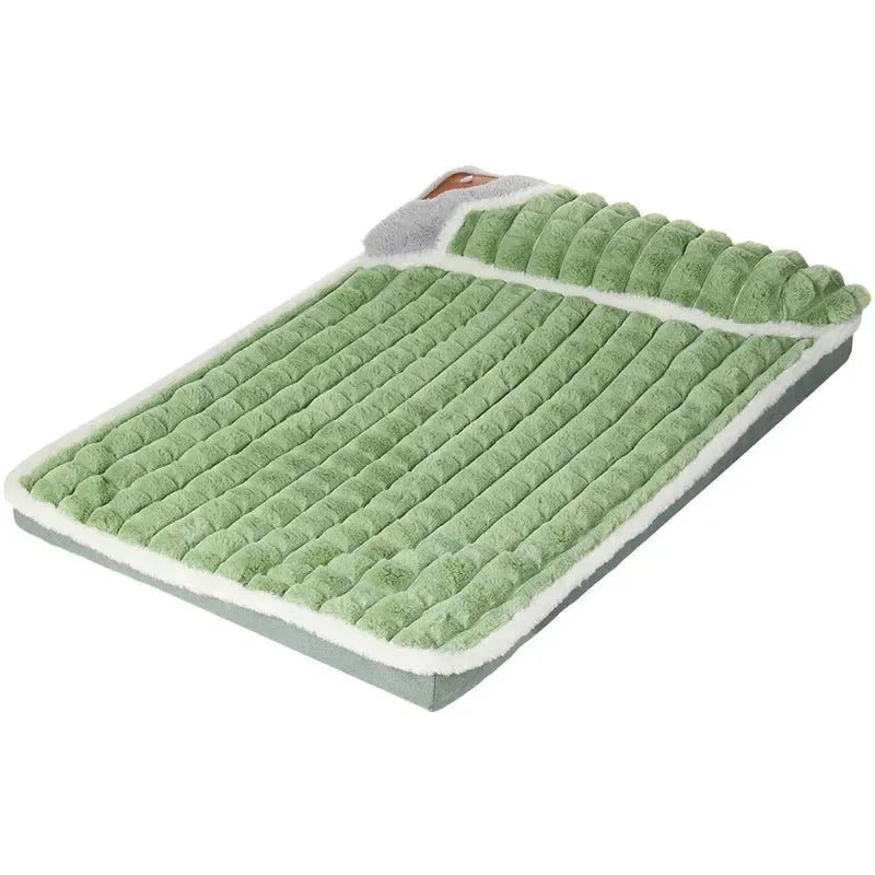 Winter Warm Dog Mat Luxury Sofa for Small Medium Dogs Plaid Bed for Cats Dogs Fluff Sleeping Removable Washable Pet Beds - petguardiansupplies