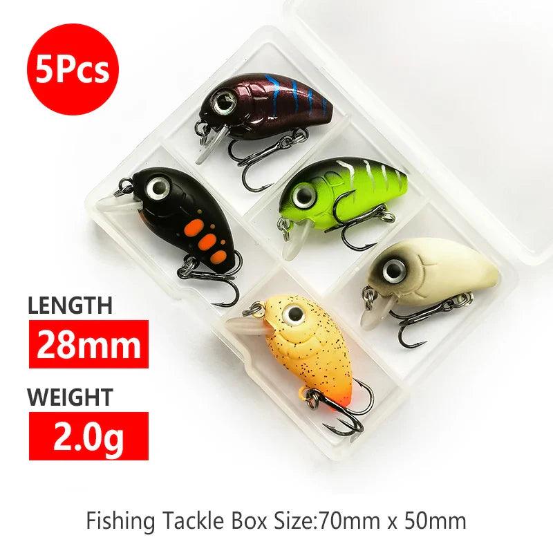 Banshee 28mm 2g Mini Crankbaits Fishing sinking Wobbler For Pike/Trolling Rattling Baits Set Perch Fishing Lure Artificial Hard - petguardiansupplies