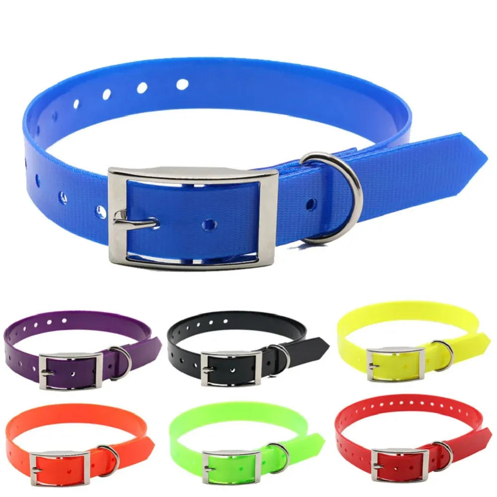 New Fashion Pet Dog Collar High Quality TPU + Nylon Waterproof Deodorant Resistant Dirt Easy Clean Collars 7 Colors Pet Supplies - petguardiansupplies